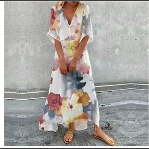 Brand new floral print maxi dress.  Never worn. Tag is on